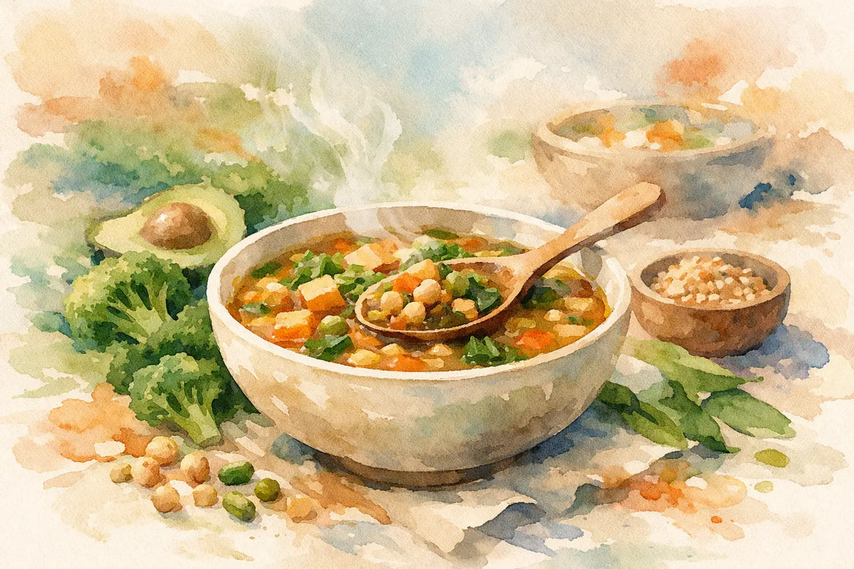 High Protein Vegan Soup That Actually Satisfies