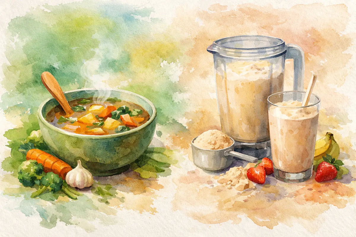 Vegan Soup Versus Meal Shakes: Which Satisfies?