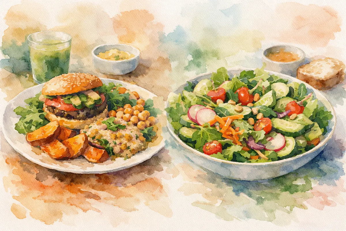 Plant Based Lunch vs Salad: What Satisfies?